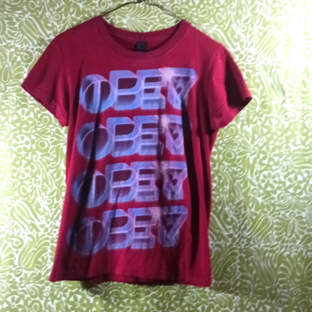 Red T-Shirt by Obey